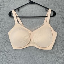 Honeylove Crossover Bra Womens M  Beige Wireless Seamless T Shirt Everyday