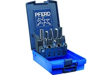 Pferd Carbide Burr Set 8 Piece Single Cut 1/4 Inch Shank Plastic Case