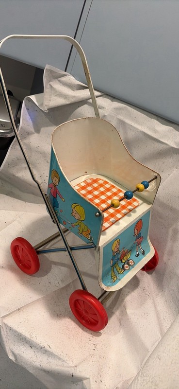 1950's Vintage Metal Doll Stroller By Ohio Art