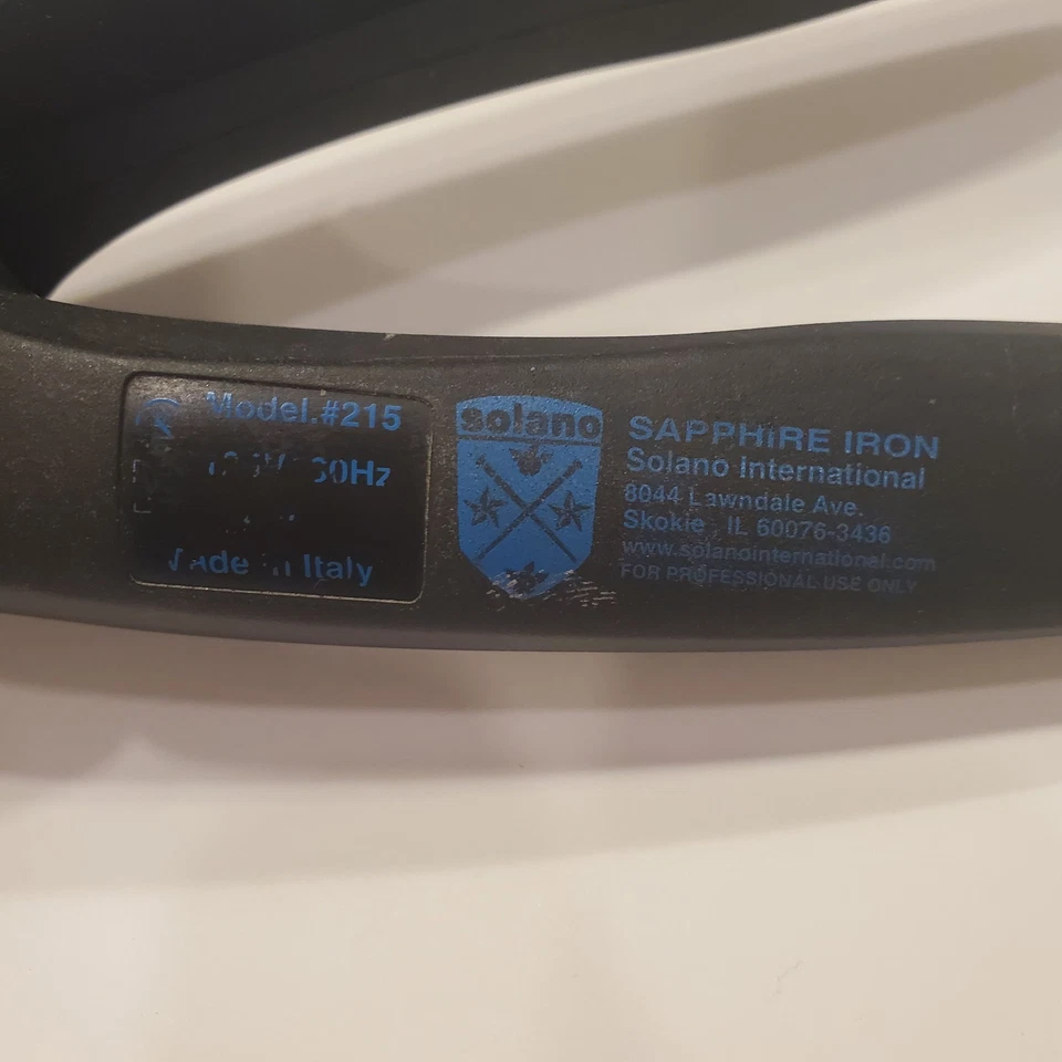 Plancha profesional Solano Sapphire modelo #215 hecha en Italia Foto 4 de 4