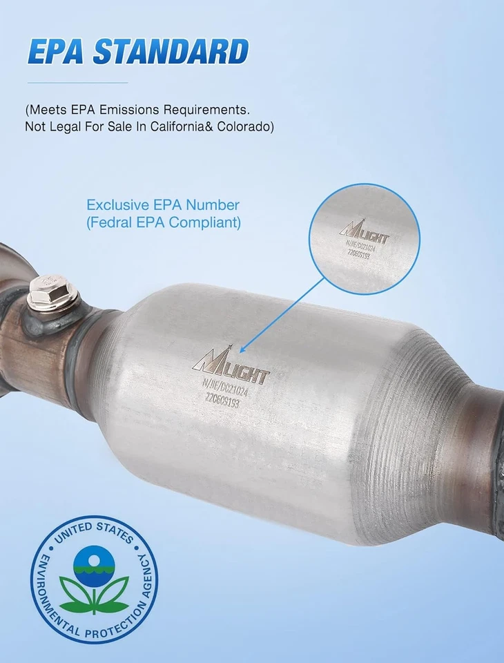 Convertidor catalítico Nilight para Toyota Prius 2010-2015 1,8 L estándar EPA Foto 2 de 4