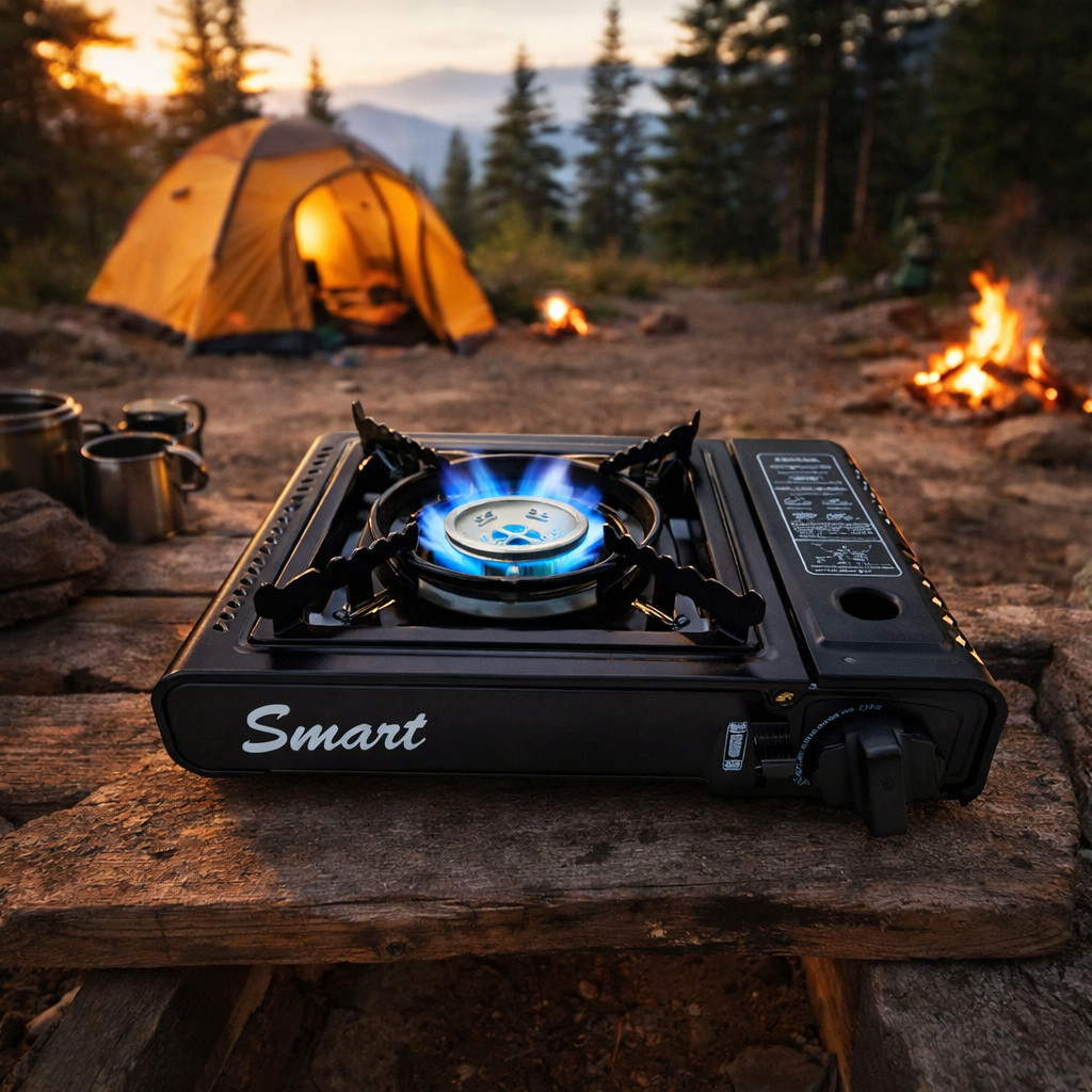 Portable Camping Gas Stove Single Burner (Outdoor Cooker BBQ Butane)