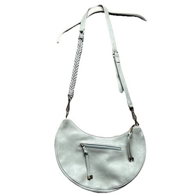 Anthropologie Urban Originals Light Green Crescent Half Moon Shoulder Bag