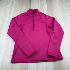 Patagonia R1 Womens Pink Mock Neck Long Sleeve Half Zip Pullover Sweater Size XS