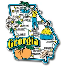 Georgia Jumbo State Magnet by Classic Magnets