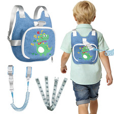 Toddler Harness Backpack Leash with Wrist Link Cute Dinosaur Anti-Lost Walking