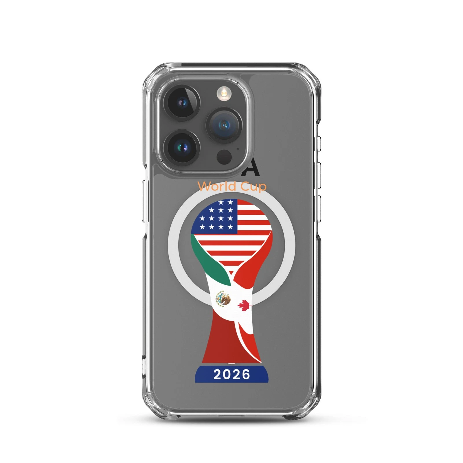 Soccer World Cup 2026 MagSafe® clear case for iPhone®