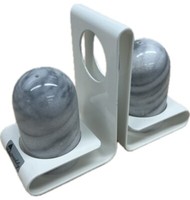 Menage Marmor Salz- Und Pfefferstreuer Set Weiss GewüRzstreuer Streuset Vintage