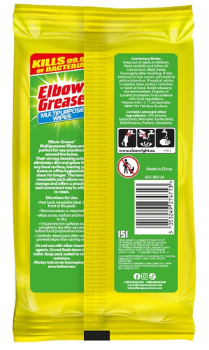 New Elbow Grease Multipurpose Wipes Lemon Fresh 100pc + Free Ship - Picture 2 of 4