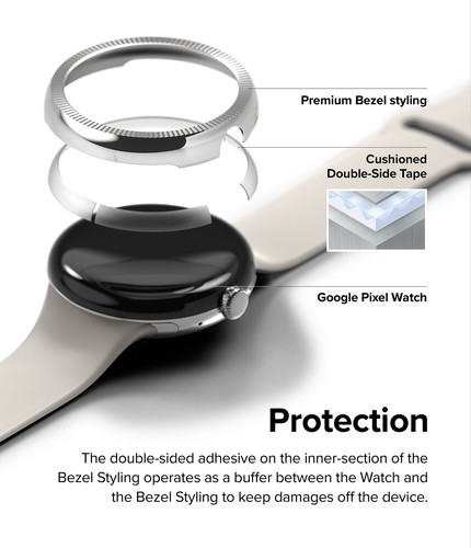 Lunette Style Ringke pour Google Pixel Watch 41 mm Ringke Housse Anti-Rayures - Photo 58 sur 61