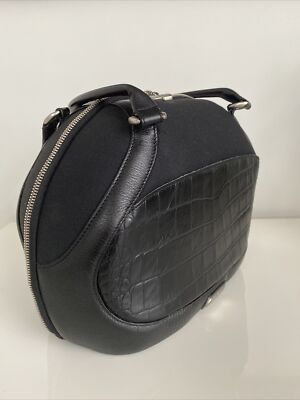 ショルダーバッグ ALEXANDER BEAUTY CASE Rare ALEXANDER MCQUEEN X Samsonite Black Label Leather