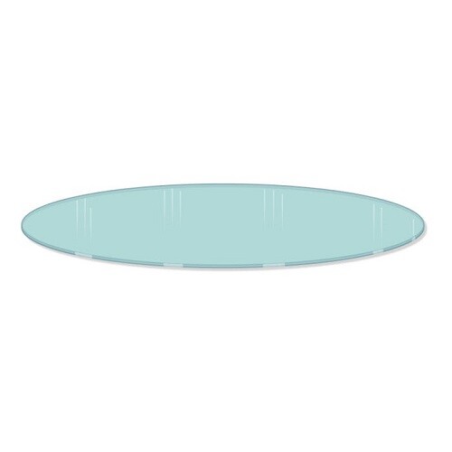 Econoco 30DGLI 30" Diameter Glass Shelf Topper for Round Racks (Pack of 2)