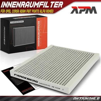 Innenraumfilter Pollenfilter für Opel Corsa D E Adam Fiat Punto Alfa Romeo Mito