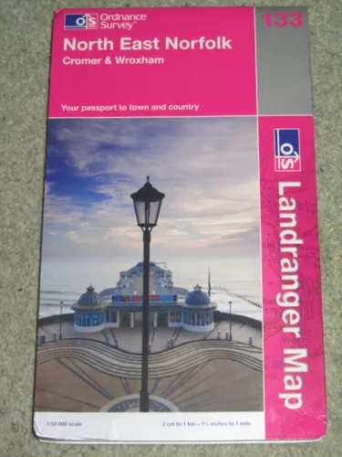 OS Ordnance Survey Landranger Map Sheet 133 North East Norfolk - 2009