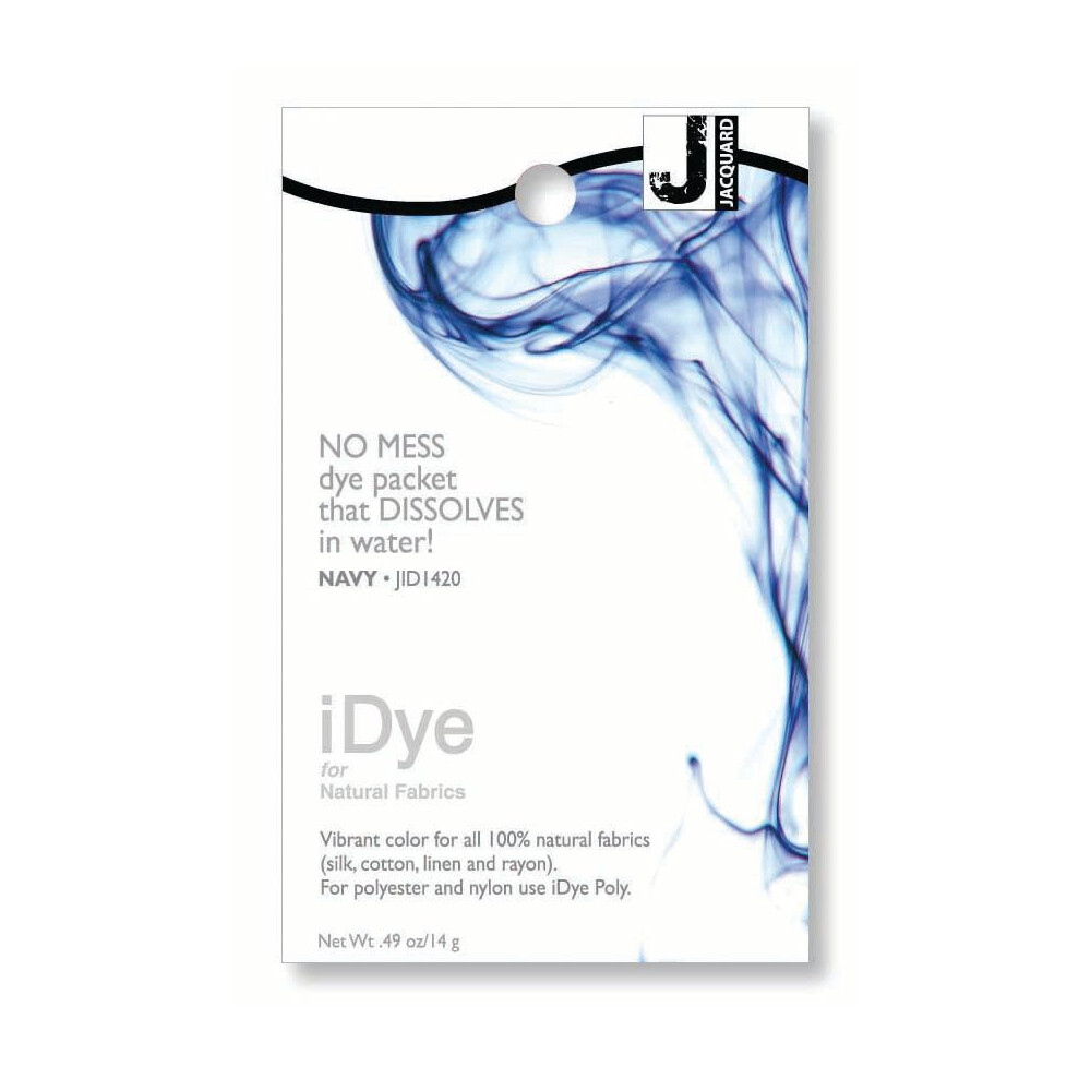 Navy Jacquard iDye Natural Fabric Dye - Silk - Cotton - Rayon