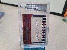2010 Leaf Sports Icons Update Stan Coveleski Auto 16/29 Beckett T8548