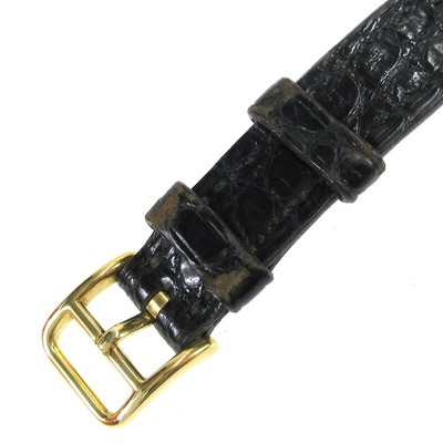 Hermes Serie Quartz Wristwatch Watch Black Gold 18K Yellow  display picture 3