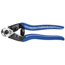 NEW Klein 63016 7-1/2" Heavy-Duty Cable Shears, Blue Plastic Dipped Handle