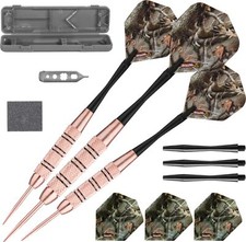 Fat Cat Realtree Hardwoods HD Camo Steel Tip Darts with Storage/Travel Case, ...