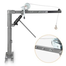 1000lbs Truck Hoist Crane Steel Pickup Truck Jib Crane Hoist 360 Swivel Heavy