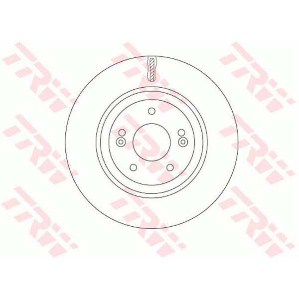 TRW 2X Bremsscheibe Vorne Ø320 Mm InnenbelüFtet FüR Hyundai Tucson TLE 1.6 Gdi-image