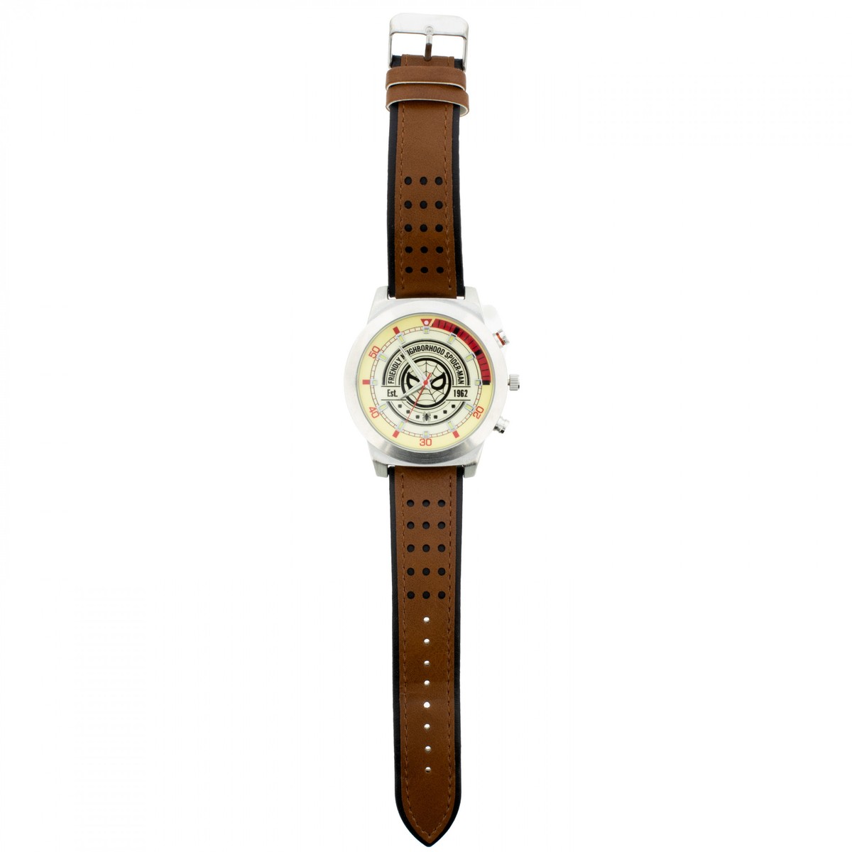 Spider-Man 1962 Analog Watch with Faux Leather Band Multi-Color | eBay