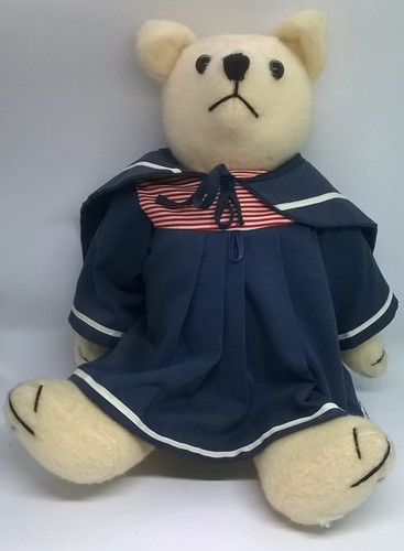 OSOS HECHOS A MANO JUDI HASKIN OSO AZUL MARINERO TRAJES NIÑO/NIÑA ARTESANÍAS COLECCIONISTA - Imagen 5 de 12