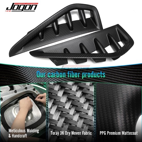 Matte Carbon Side Fender Air Vent Cover For Ram 1500 TRX Rebel Pickup 2019-2024 - Picture 9 of 11