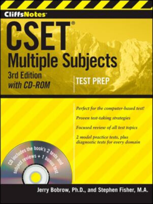 Cliffsnotes CSET : Multiple Subjects Paperback Jerry, Fisher, Ste