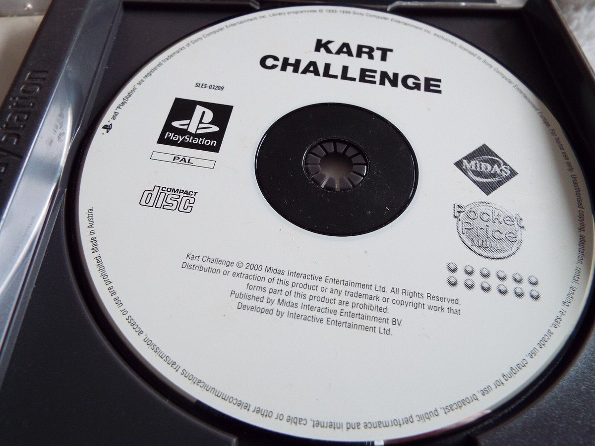 Jeu PS1 Kart Challenge - Version Française Complète, Très Bon état (TTBE), Testé