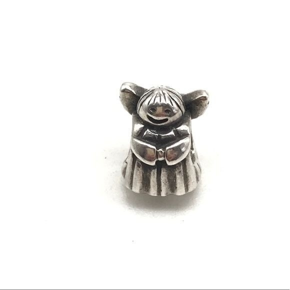 Pandora 925 Sterling Silver ALE Rare Retired Angel Of Hope Bead Charm