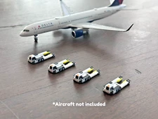 1:400 Model Airport Accessories - 4 Piece "Towbarless" Super TUG Set (White)