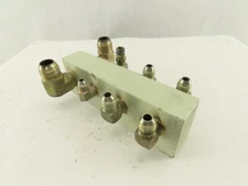 8 Port Parallel Steel Block Hydraulic Manifold