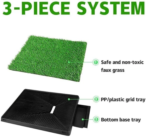 Indoor Dog Pet Potty Portable Training Grass Toilet Pad Tray Artificial Grass AU - Picture 3 of 21