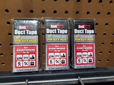 Pocket Size Emergency Duct Tape Roll - 5yd x 1.88" - Black - RediTape - 3PCS