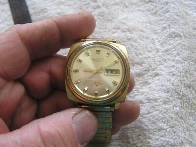 セイコーアンティーク セイコー クロノス SD文字盤 15026E 金メッキ 21石 手巻 OH済 昭和37年/