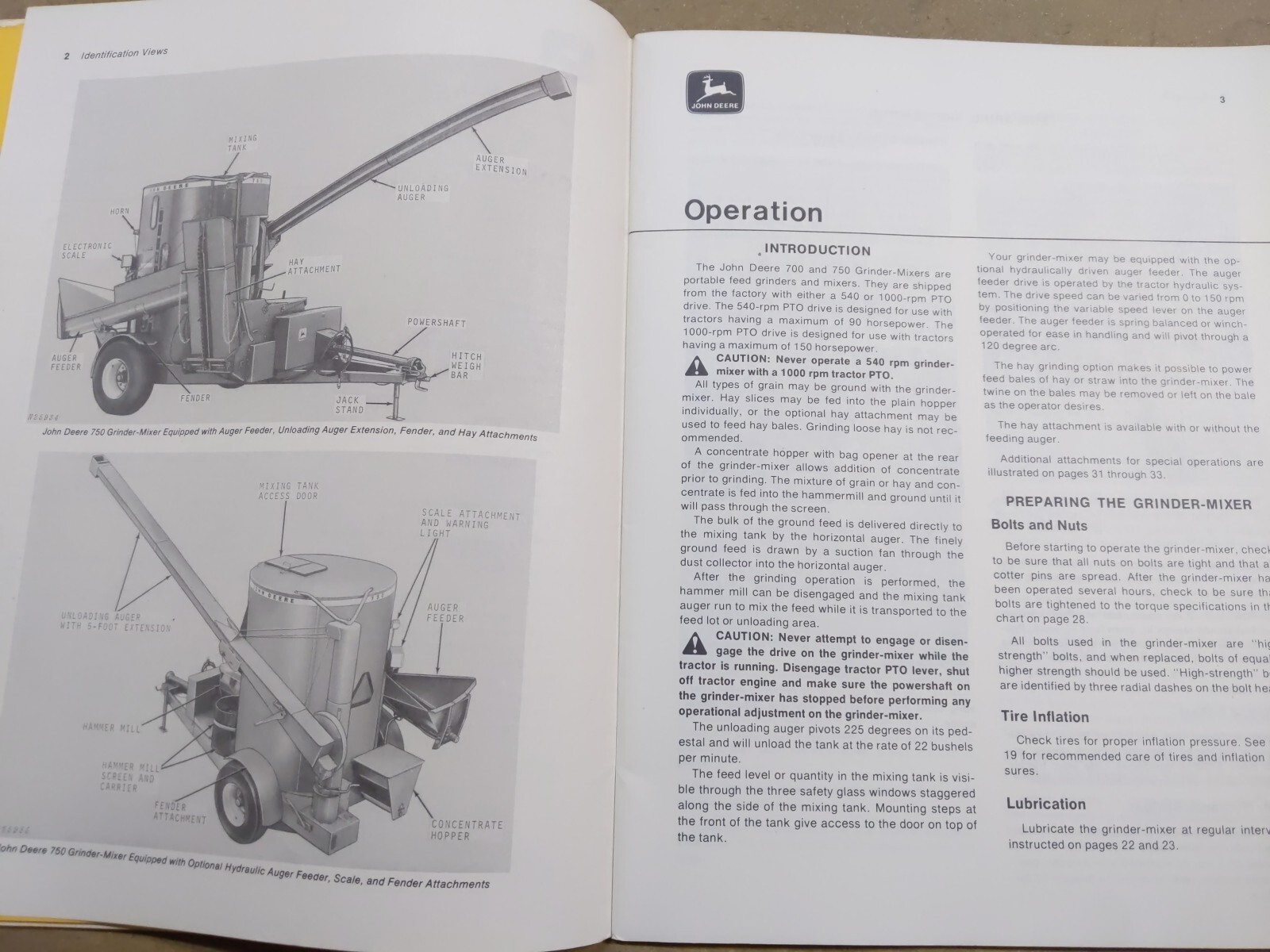 John Deere 700 & 750 GrinderMixers Operators Manual, OMN159344 eBay