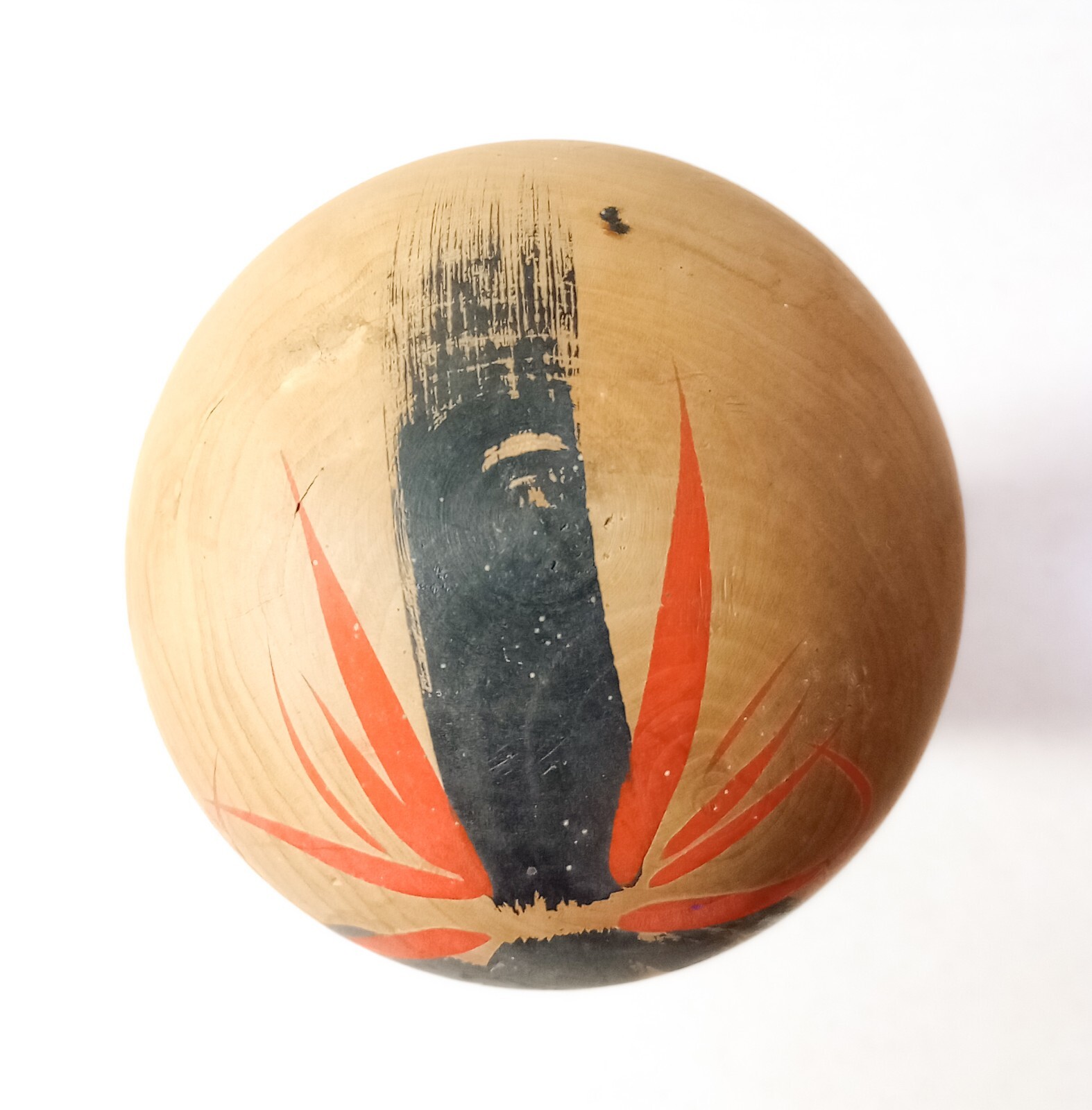 Vintage Japanese Kokeshi doll 36cm 14" Bark kokeshi Kinugawa LARGE