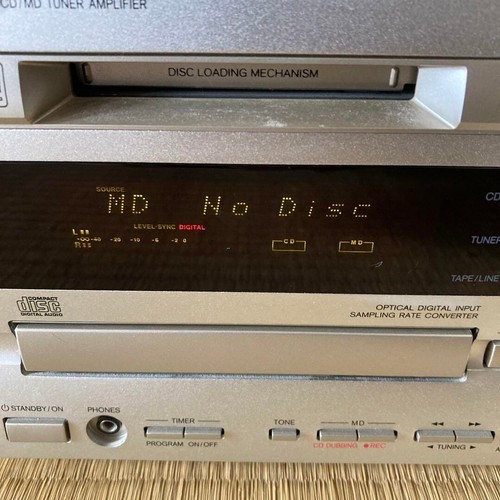 ONKYO FR-V3 CD MD Recorder Tuner Amplifier Audio No speaker 55W AC100V Japan - Picture 2 of 5