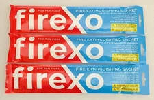 3 Pack Firexo Cooking Pan Fire Extinguisher Sachets - Fire Blanket Alternative