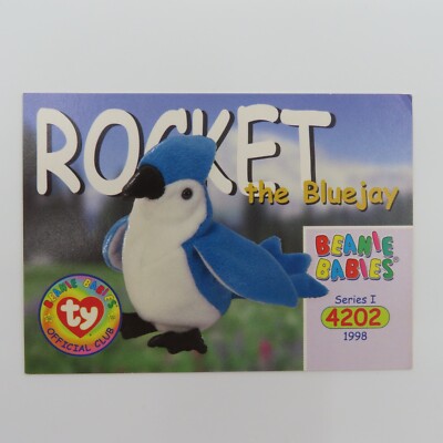 ボール bird Jr Rocket Bluejay Bird 1998 Series I 4202 Beanie Babies