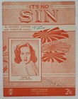 It's No Sin by Hoven, Shull Sheet Music, 1951, Mavis Oatley