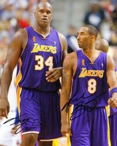shaq and kobe poster