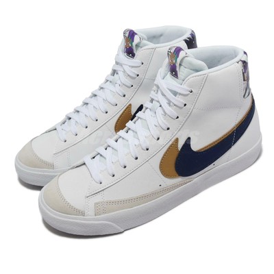 nike blazer mid white gold