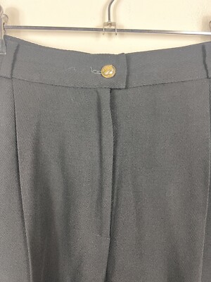 Salvatore Ferragamo Women's Size 4 Black Trouser Pants