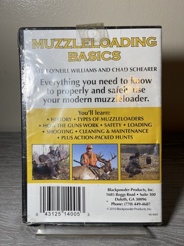 Muzzleloading Basics DVD OOP 2010 Hunting Cleaning Guns Instruction SEALED - Picture 2 of 2
