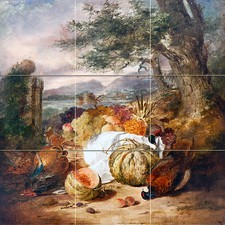 Still life Tile Mural Kitchen Bathroom Wall Backsplash 18x18