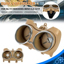 Dual Cup Holder Bracket Beige For 06-11 Mercedes-benz W219 C219 Cls550 Cls 55 63 Dual Cup Holder Bracket Beige For 06-11 Mercedes-benz W219 C219 Cls550 Cls 55 63