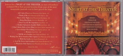 Night at the Theater by Various Artists (CD, Apr-2005, Avalon Records)