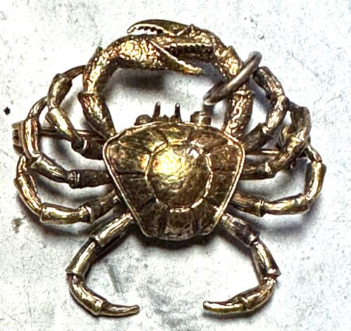 Small Vintage Sterling Crab Brooch/Pin, Signed Da… - image 1